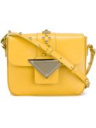 Sara Battaglia Lucy Crossbody Bag, Women's, Yellow/orange, Calf Leather/metal Other