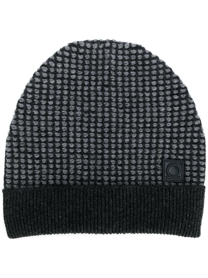 Salvatore Ferragamo Knitted Beanie - Grey
