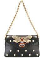 Gucci Broadway Shoulder Bag, Women's, Black, Leather/brass