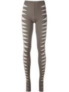Rick Owens Lilies Mesh Insert Leggings - Green