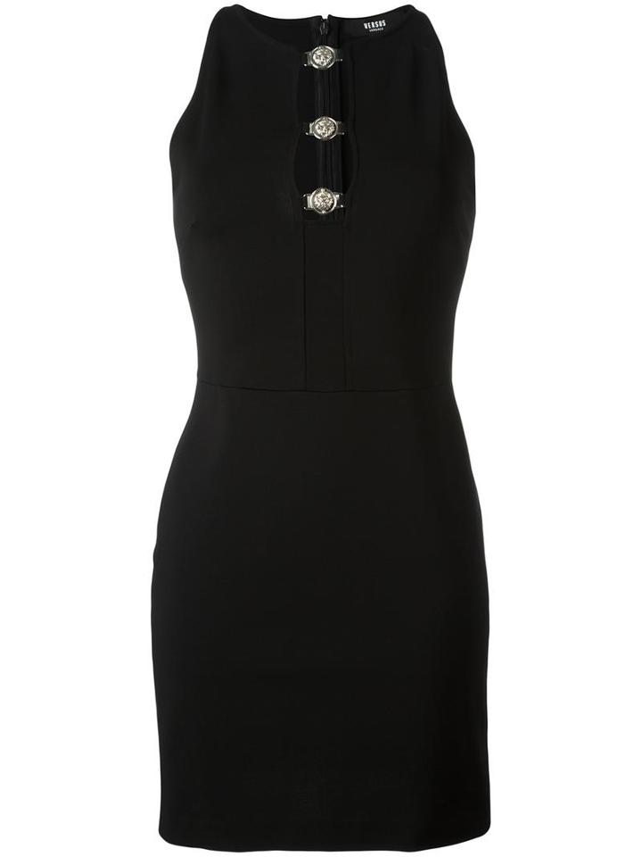 Versus Cut-out Mini Dress, Women's, Size: 40, Black, Viscose/polyamide/spandex/elastane
