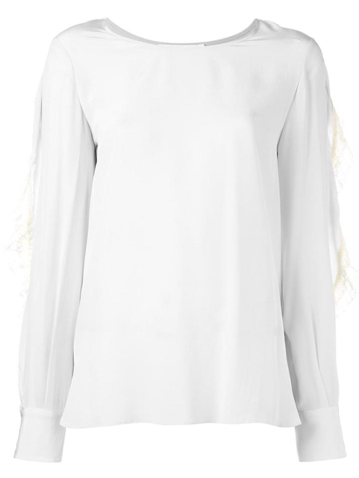 See By Chloé Lace Trim Blouse - Blue