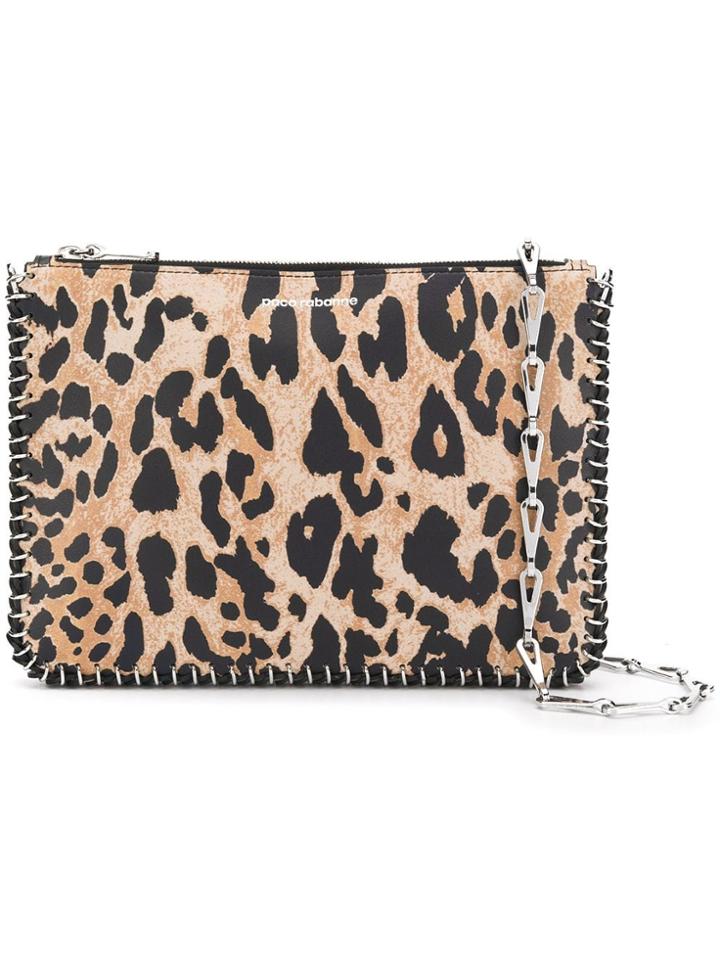 Paco Rabanne Leopard Clutch Bag - Neutrals