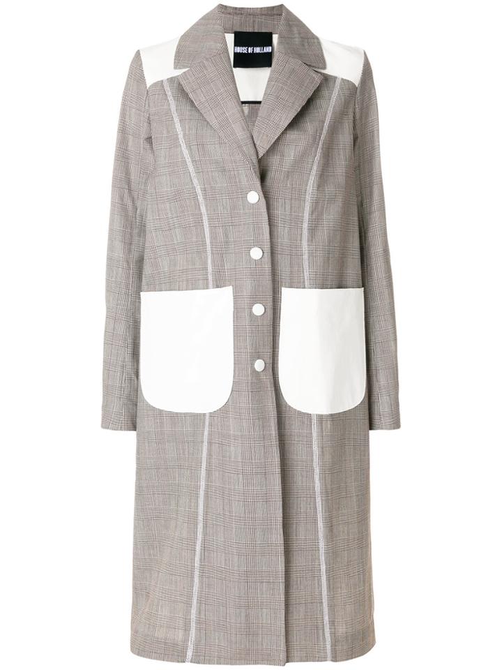 House Of Holland Oversized Coat - Brown