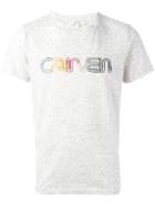Carven 'paper Clip' Print T-shirt, Men's, Size: Large, Nude/neutrals, Cotton/polyester