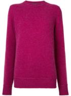 The Elder Statesman - Crew Neck Jumper - Women - Cashmere - M, Women's, Pink/purple, Cashmere