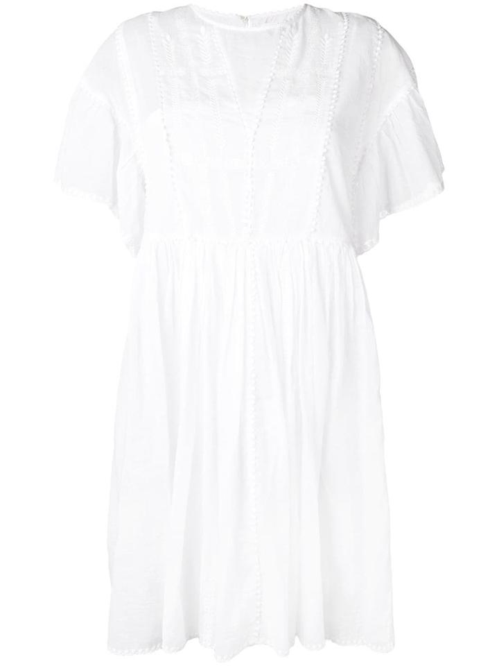 Isabel Marant Étoile Embroidered Short Dress - White