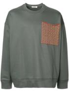 Jil Sander Large Chest Pocket Sweatshirt - Grey