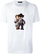 Dolce & Gabbana Family Patch T-shirt, Men's, Size: 46, White, Cotton