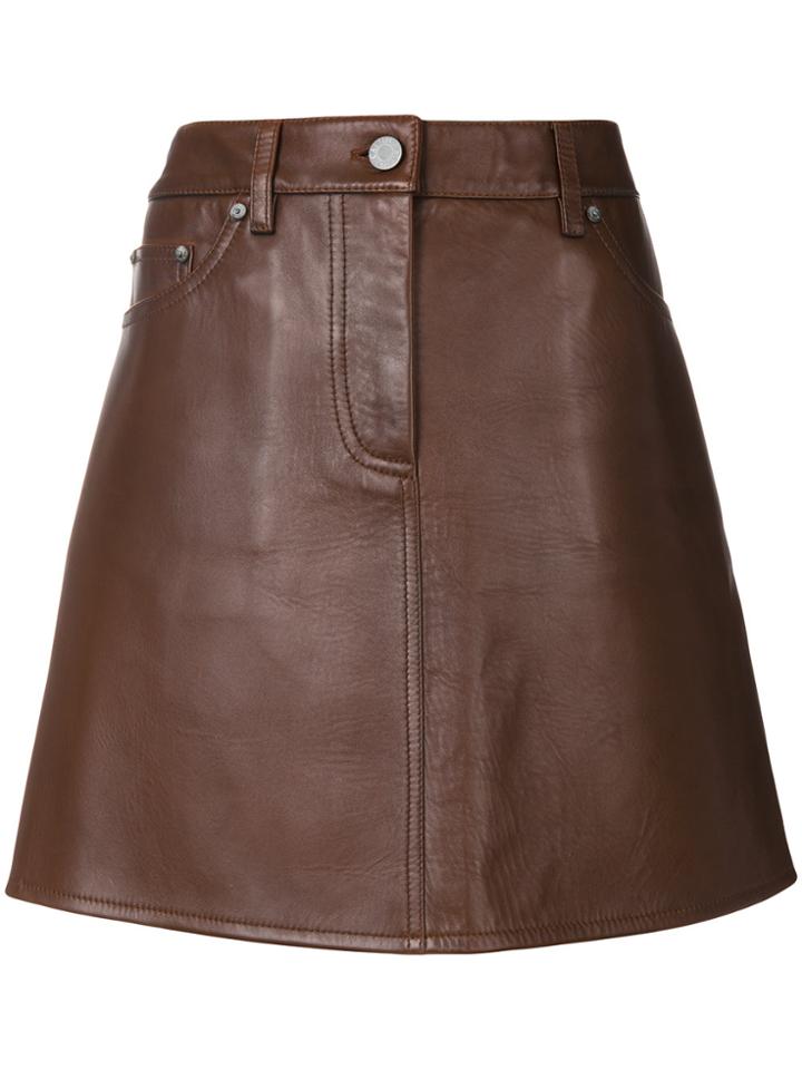 Calvin Klein 205w39nyc High Waisted Skirt - Brown