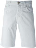Jacob Cohen Denim Shorts, Men's, Size: 30, White, Cotton/spandex/elastane