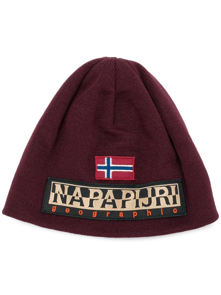 Napapijri Logo Beanie - Pink