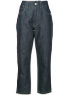 Sofie D'hoore Raw Straight Leg Jeans - Blue