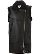 Mm6 Maison Margiela Artificial Shearling Biker Jacket