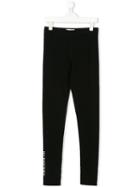 Burberry Kids Teen Branded Leggings - Black