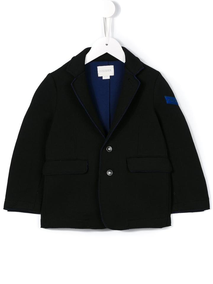 Diesel Kids Two Button Blazer, Boy's, Size: 12 Yrs, Black