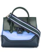 Versace 'palazzo Empire' Tote, Women's, Blue, Leather