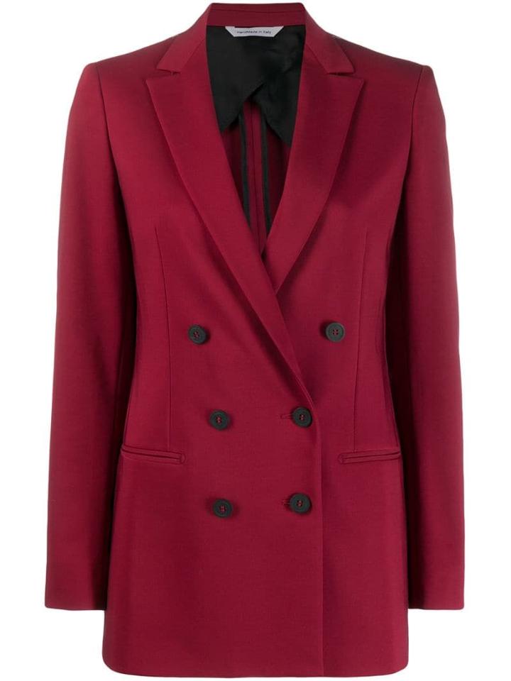 Tonello Double-breasted Blazer Jacket - Red