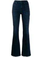 7 For All Mankind Flared Denim Trousers - Blue