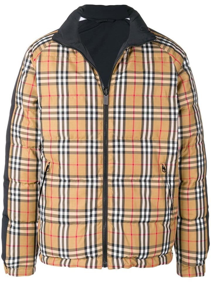 Burberry House Check Puffer Jacket - Nude & Neutrals
