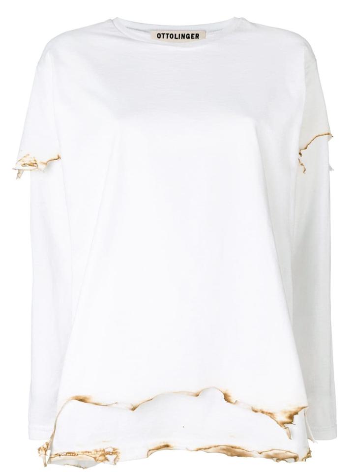 Ottolinger Burned Effect Jersey - White