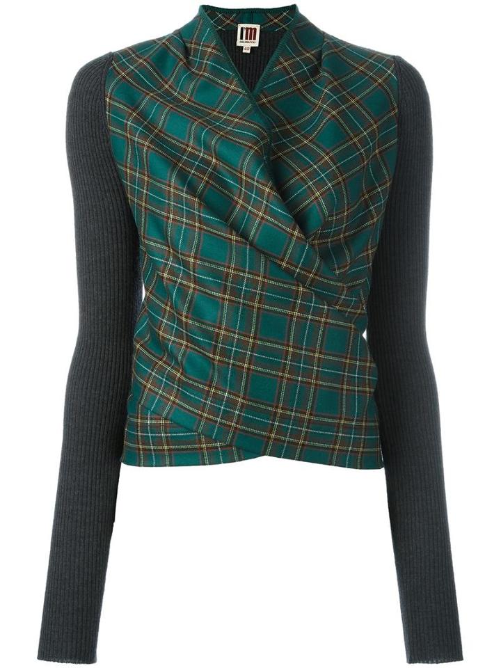 I'm Isola Marras Wrap Jumper, Women's, Size: 42, Green, Virgin Wool