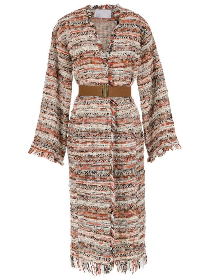 Nk Long Knit Coat - Multicolour