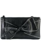 Red Valentino Studded Trim Clutch Bag - Black