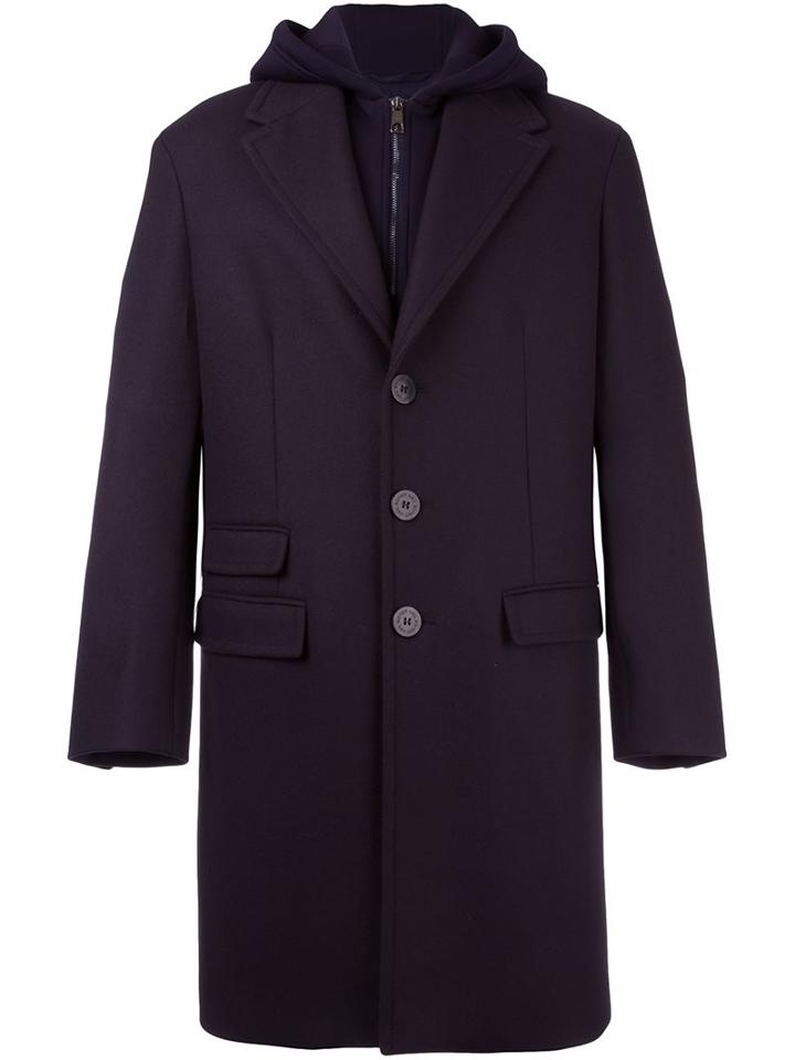 Neil Barrett Bca157c-b020c415, Men's, Size: 50, Blue, Virgin Wool/polyamide/viscose/cotton