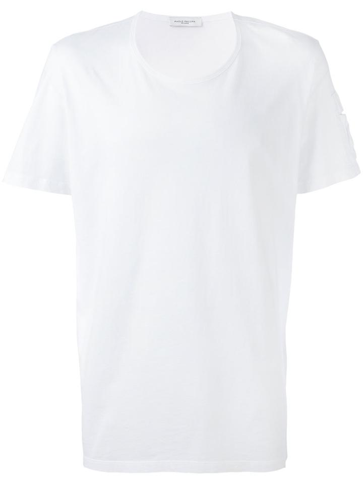 Paolo Pecora - Sleeve Detail T-shirt - Men - Cotton - Xxl, White, Cotton
