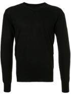 Attachment V-neck Jumper - Black