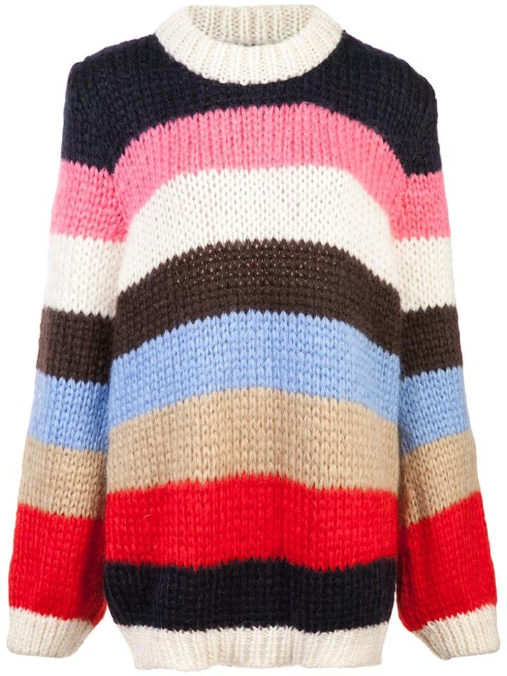 Ganni Striped Sweater - Multicolour