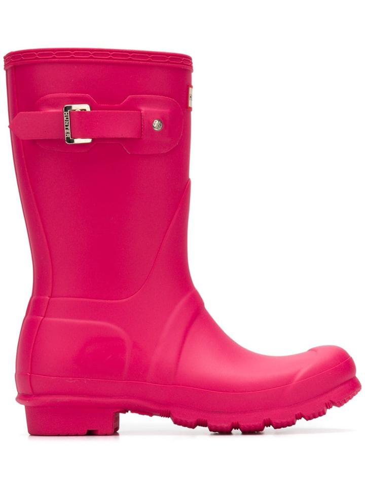 Hunter Mid-calf Length Wellies - Pink