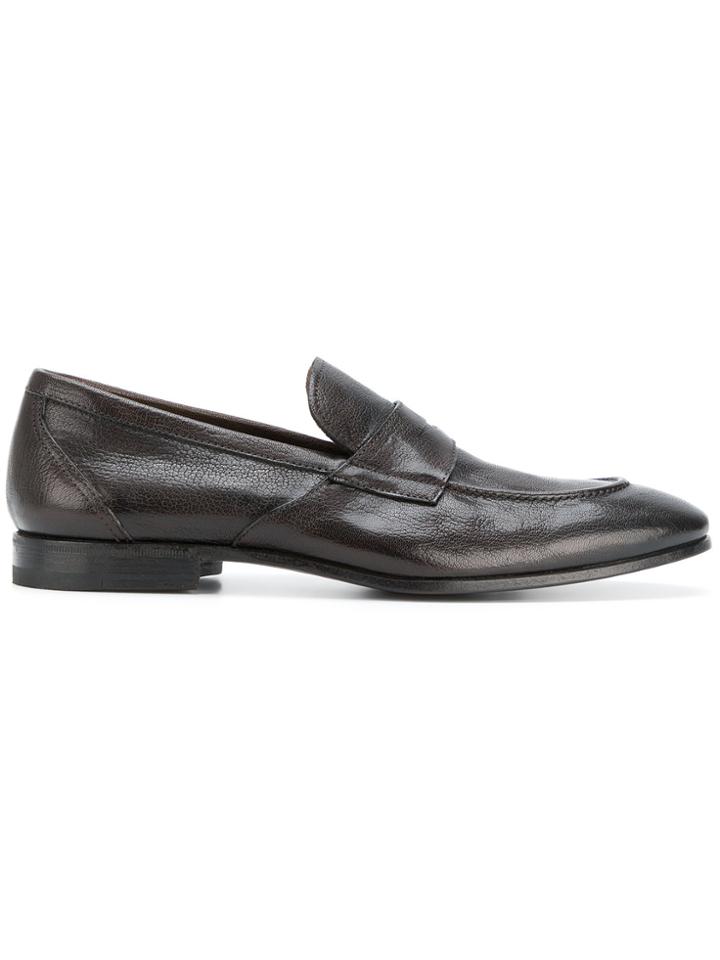 Henderson Baracco Pointed Toe Loafers - Brown