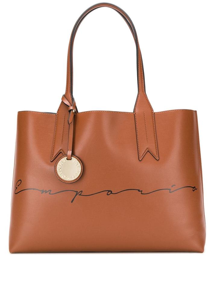 Emporio Armani Top-handle Shopper Tote - Brown