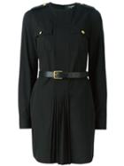 Dsquared2 'military' Dress, Women's, Size: 40, Black, Cotton/calf Leather