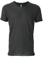 Label Under Construction - Zip Seam T-shirt - Men - Cotton - L, Grey, Cotton
