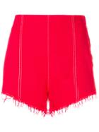 Msgm Denim High Waist Shorts - Unavailable