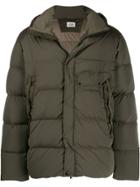 Cp Company Short Padded Coat - Brown