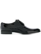 Dolce & Gabbana Patent Leather Derby Shoes - Black