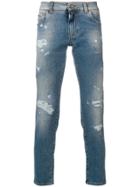 Dolce & Gabbana Slim Distressed Jeans - Blue