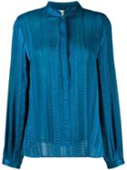 Zeus+dione Hera Jacquard Shirt - Blue