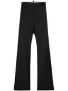 Tailored Wide Leg Trousers, Men's, Size: 46, Black, Silk/virgin Wool, Dsquared2