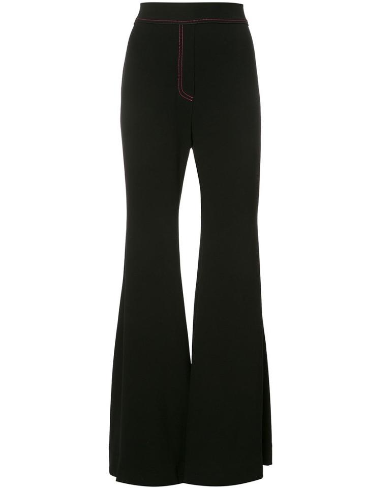 Ellery Flared Trousers, Women's, Size: 10, Black, Acetate/polyester