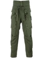Faith Connexion Patch Pocket Trousers, Men's, Size: Large, Green, Cotton/linen/flax