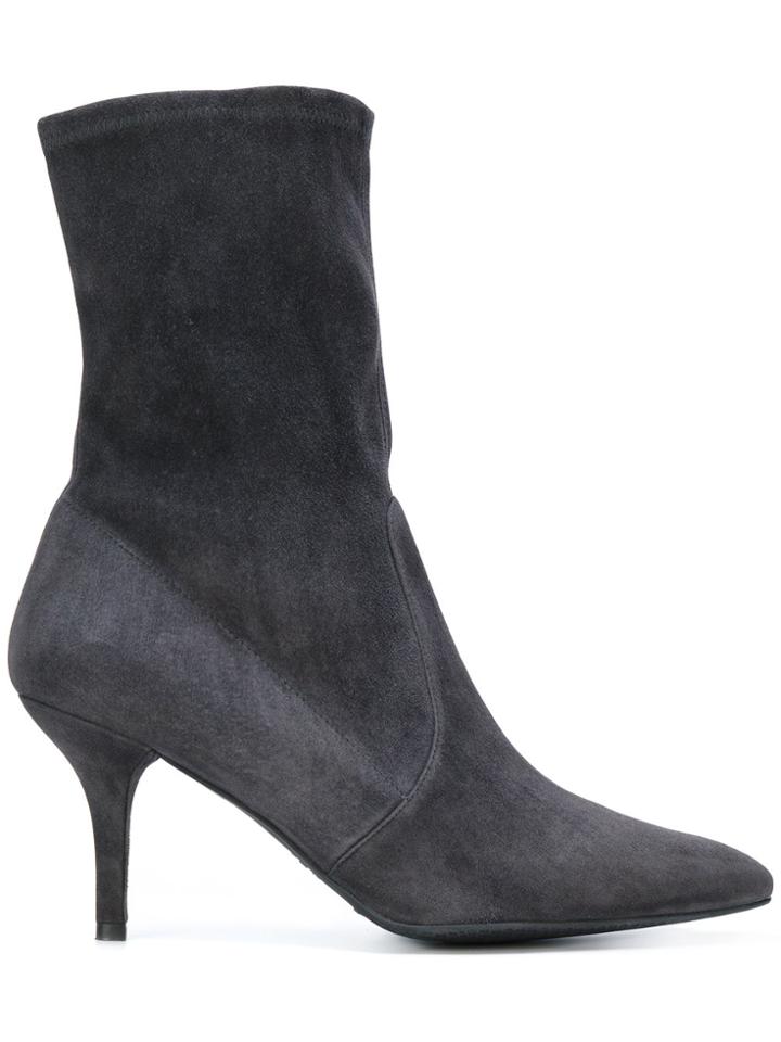 Stuart Weitzman Pointed Toe Boots - Grey