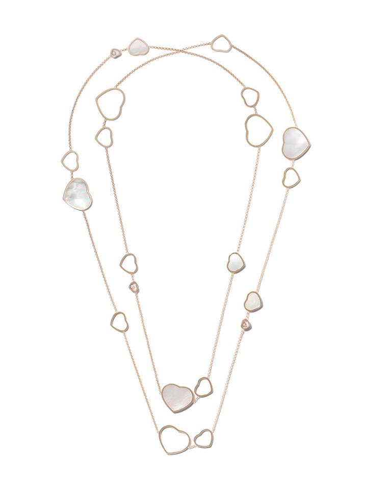 Chopard 18kt Rose Gold Happy Hearts Mother-of-pearl And Diamond