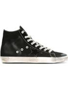 Golden Goose Deluxe Brand Francy Hi-top Sneakers, Men's, Size: 43, Black, Cotton/leather/rubber
