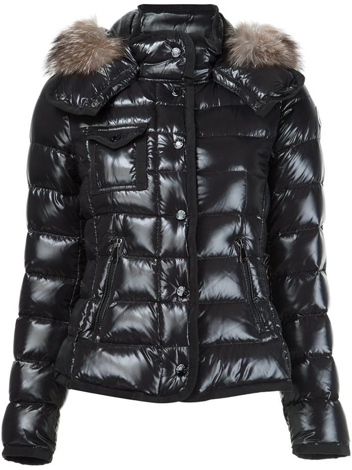 Moncler 'armoise' Padded Jacket, Women's, Size: 4, Black, Goose Down/polyamide