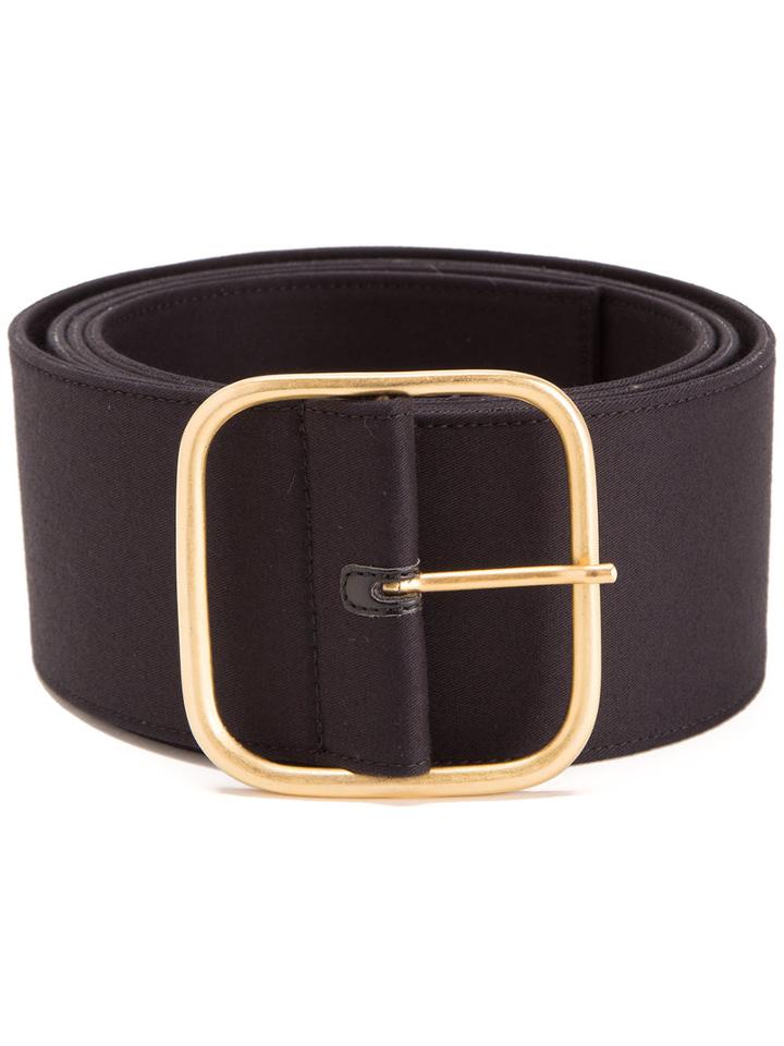 Monse Wide Belt, Women's, Black, Cotton